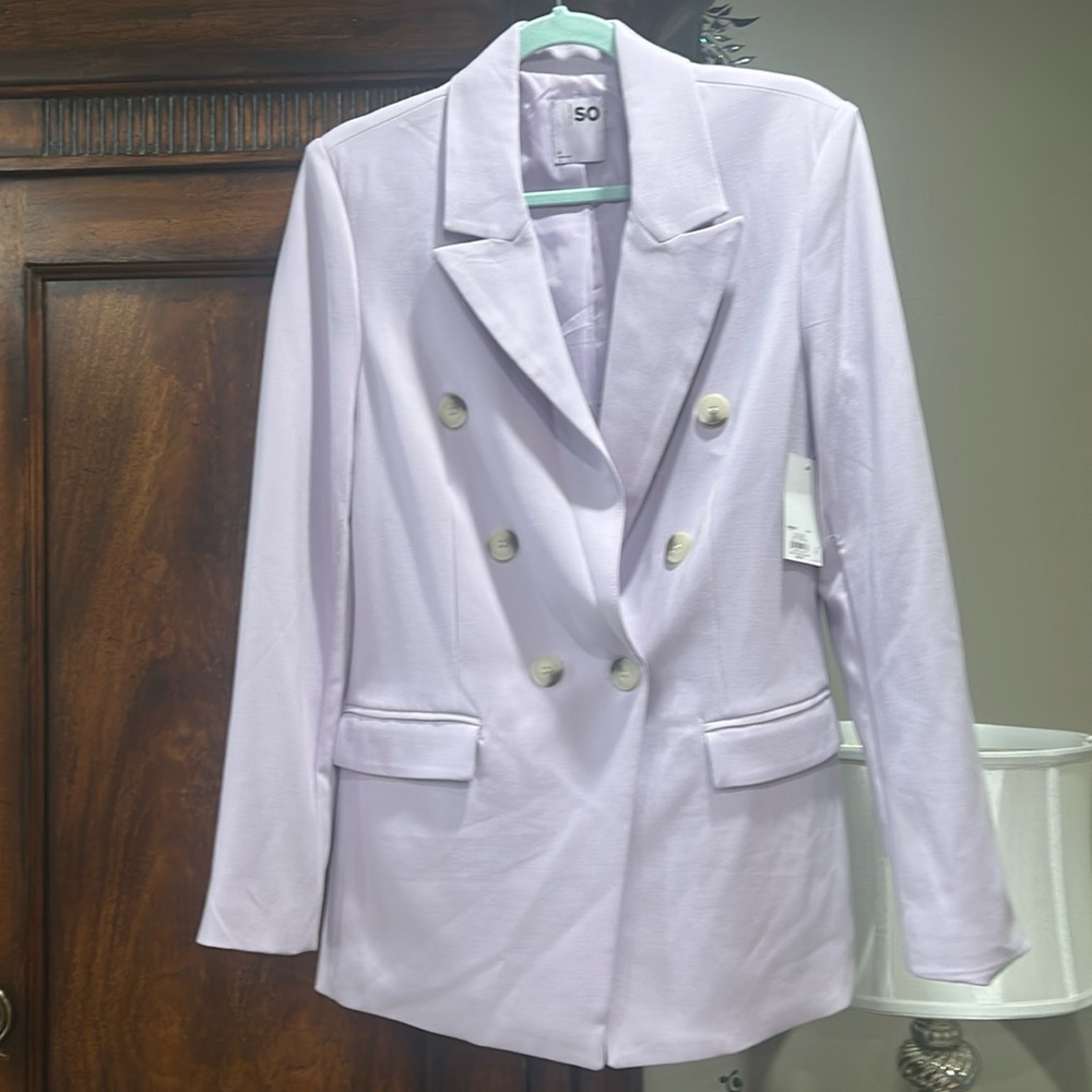 NWT SO Lavender Blazer